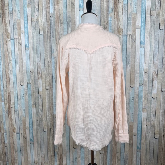 Anthropologie XS Cloth Stone Riley Buttondown Top - Picture 6 of 8